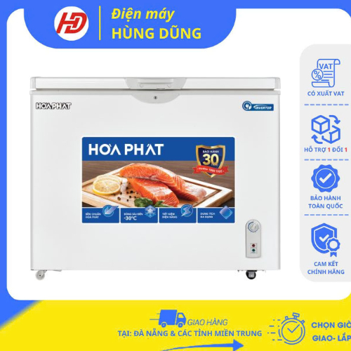 [SHIP HỎA TỐC ĐÀ NẴNG ] Tủ đông Hòa Phát Inverter 1 ngăn 1 chế độ đông HPF AD8252 - BẢO HÀNH CHÍNH H