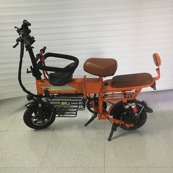 Xe đạp điện Theli gấp gọn màu cam (xe mới thanh lý cửa hàng, không kèm pin)