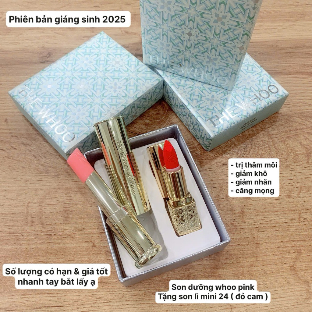 Sét Son dưỡng Whoo bản Noen mới ra t11/2025