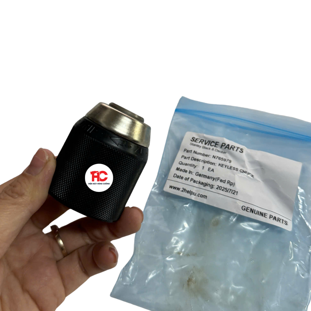 Đầu kẹp mũi khoan Dewalt N765979 máy khoan động lực DCD1007 chính hãng | HÙNG CƯỜNG TOOLS