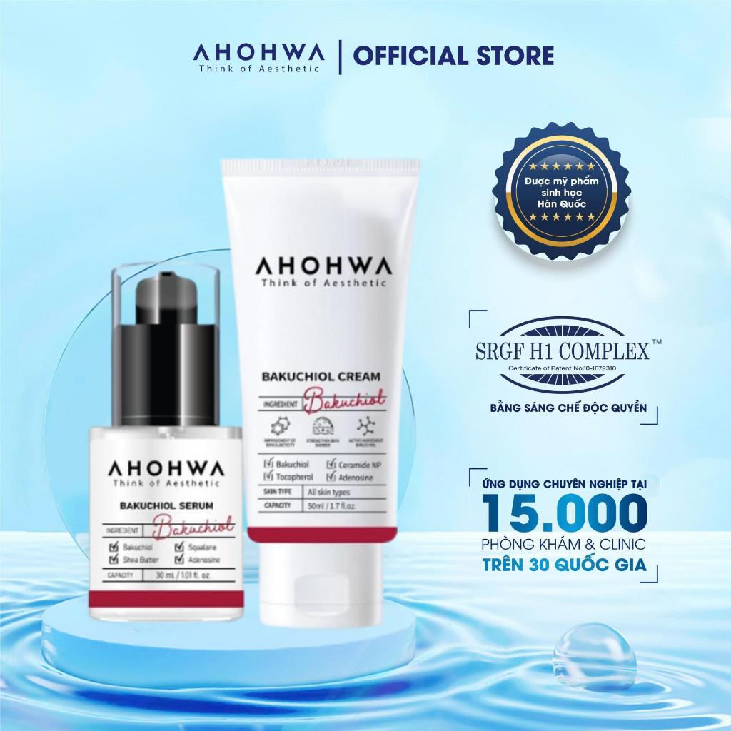 Ahohwa - Combo Bakuchiol Serum & Cream - Căng bóng, chống lão hoá Skincare