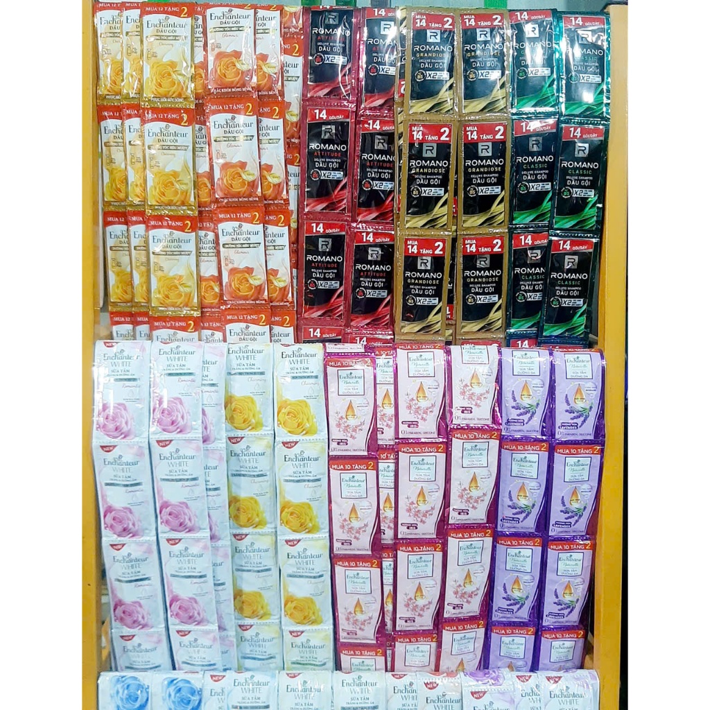 DÂY DẦU GỘI ENCHENTEUR - DÂY DẦU GỘI ROMANO ( DÂY 10-12-14-16 GÓI TÙY THỜI ĐIỂM)