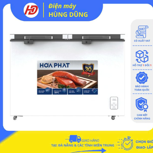 [SHIP HỎA TỐC ĐÀ NẴNG ] Tủ đông Hòa Phát HPF BD6245.T1 2 ngăn 2 cánh ốp kính -BẢO HÀNH CHÍNH HÃNG 24