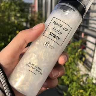 Xịt khóa nền Makeup Star Flash Make Up Spray 8 Hours Wear, Xịt giữ lớp Makeup cố định lớp trang điểm bắt sáng lâu trôi