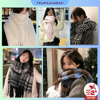  Khăn Len Choàng Cổ Nam Nữ Cao Cấp Khăn Quàng Mùa Đông Ấm Thời Trang Đẹp Dày Lông Mịn Sang Trọng. 