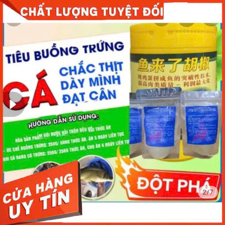 Tiêu trứng cho cá Koi giúp cá đạt cân, xả trứng, dài mình.