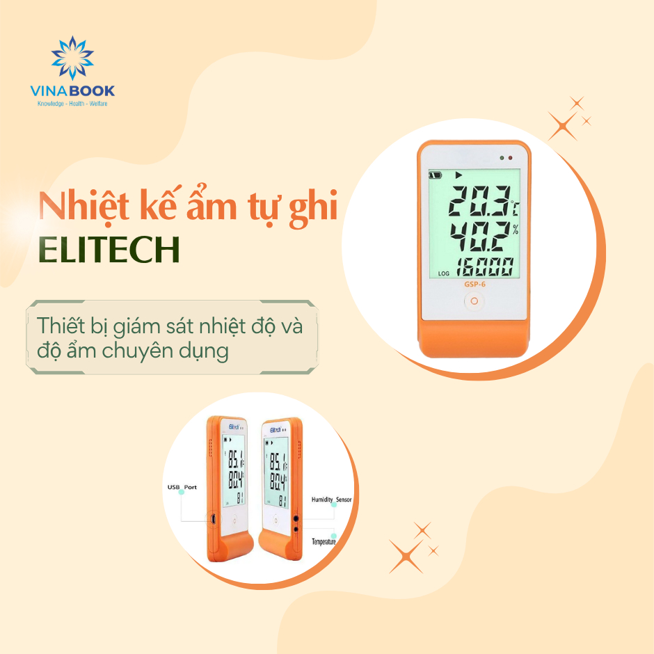 NHIỆT KẾ ẨM TỰ GHI ELITECH GSP-6 ( ĐÃ HIỆU CHUẨN)