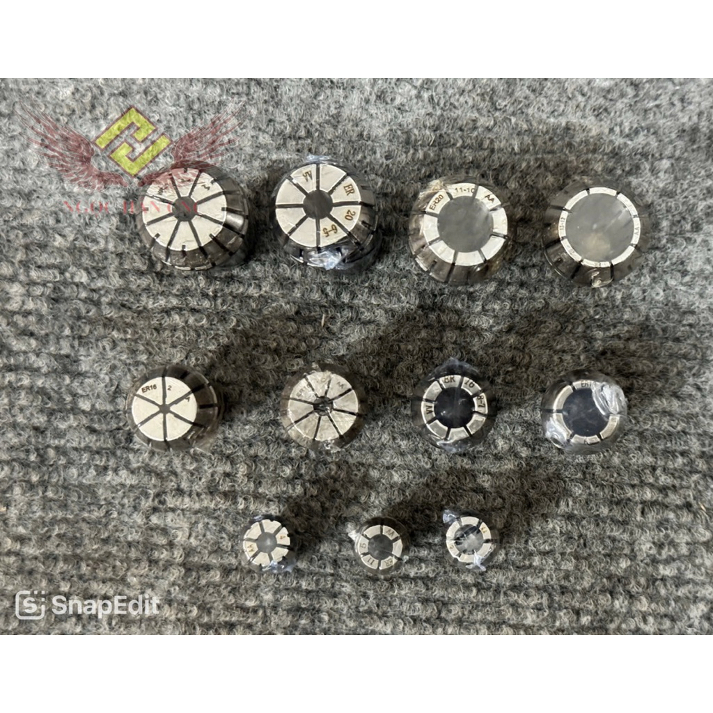 Collet đầu kẹp mũi phay Er25, Er32, Er40 độ chính xác cao