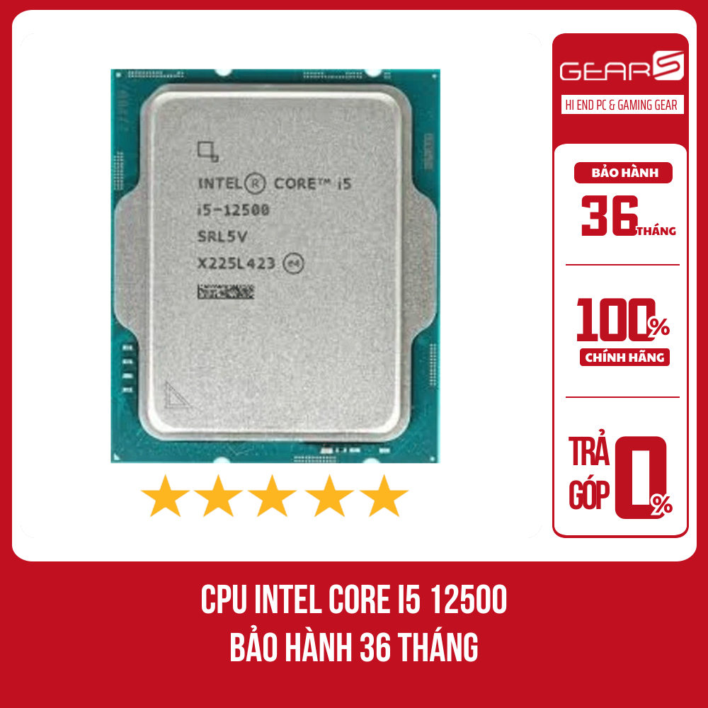 [FULL VAT] CPU INTEL Core I5 12500 - Bảo hành 36 Tháng