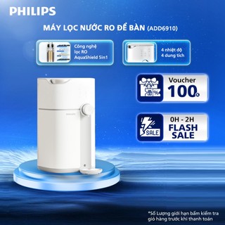   HÀNG CHÍNH HÃNG  Máy lọc nước RO để bàn Philips ADD6910 màu trắng uống trực tiếp nhỏ gọn làm nóng 3s 