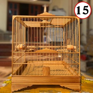  Khung lồng chim chào mào tre già  lá đề  chân bo góc Xưởng Lồng Chim Bảo Anh - có video HD ráp tặng dầu ủ keo chốt 
