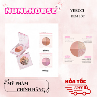   VEECCI  Bảng Mắt 4 Màu Hằng Ngày Tự Nhiên Mờ Lấp Lánh Thiên Nhiên MINI Phấn Mắt 2.2g 