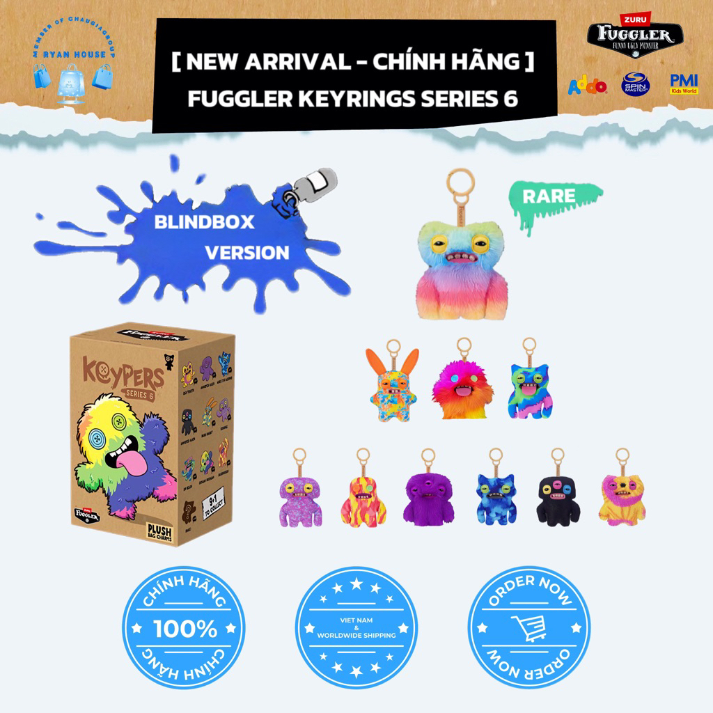 [ NEW ARRIVAL - CHÍNH HÃNG ] FUGGLER KEYRING SERIES 6 (BLINDBOX VERSION)