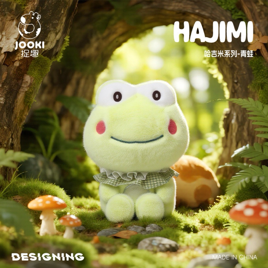 Ếch Nhồi Bông Jooki Chính Hãng Ếch Nhồi Bông Đeo Yếm Thích Hợp Làm Quà Tặng