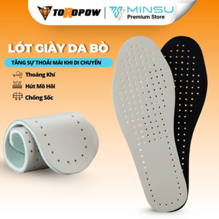  Lót Giày Da Bò Thật Thoáng Khí MINSU M4029 Nam Nữ Đệm Lót Thoáng Khí Hấp Thụ Sôc Thấm Hút Mồ Hôi Dùng Cho Giày Tây Da 