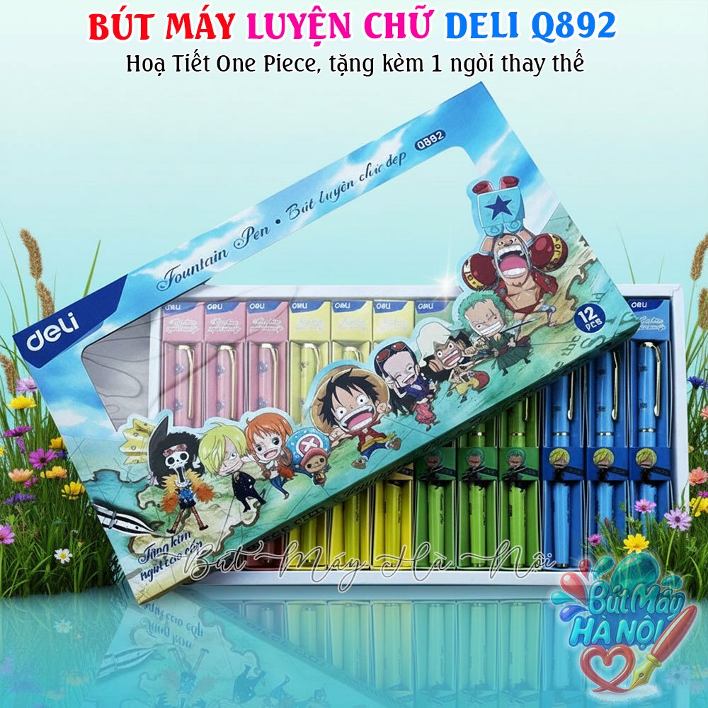 Bút máy Deli Q892 One Piece ngòi mài luyện chữ, tặng kèm 1 ngòi thay thế | Bút Máy Hà Nội