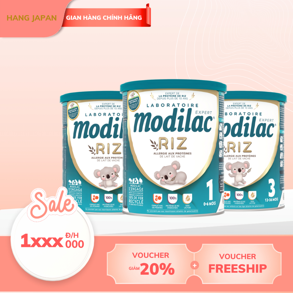 Sữa công thức tăng trưởng Modilac Préma /Modilac Expert Riz /Modilac Doucéa đủ số cho bé