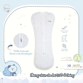 Nhộng Chũn Cho Bé Sơ Sinh Luxry Vải Sợi Tre Cao Cấp, Kháng Khuẩn, giúp Trẻ Ngủ Ngon giấc