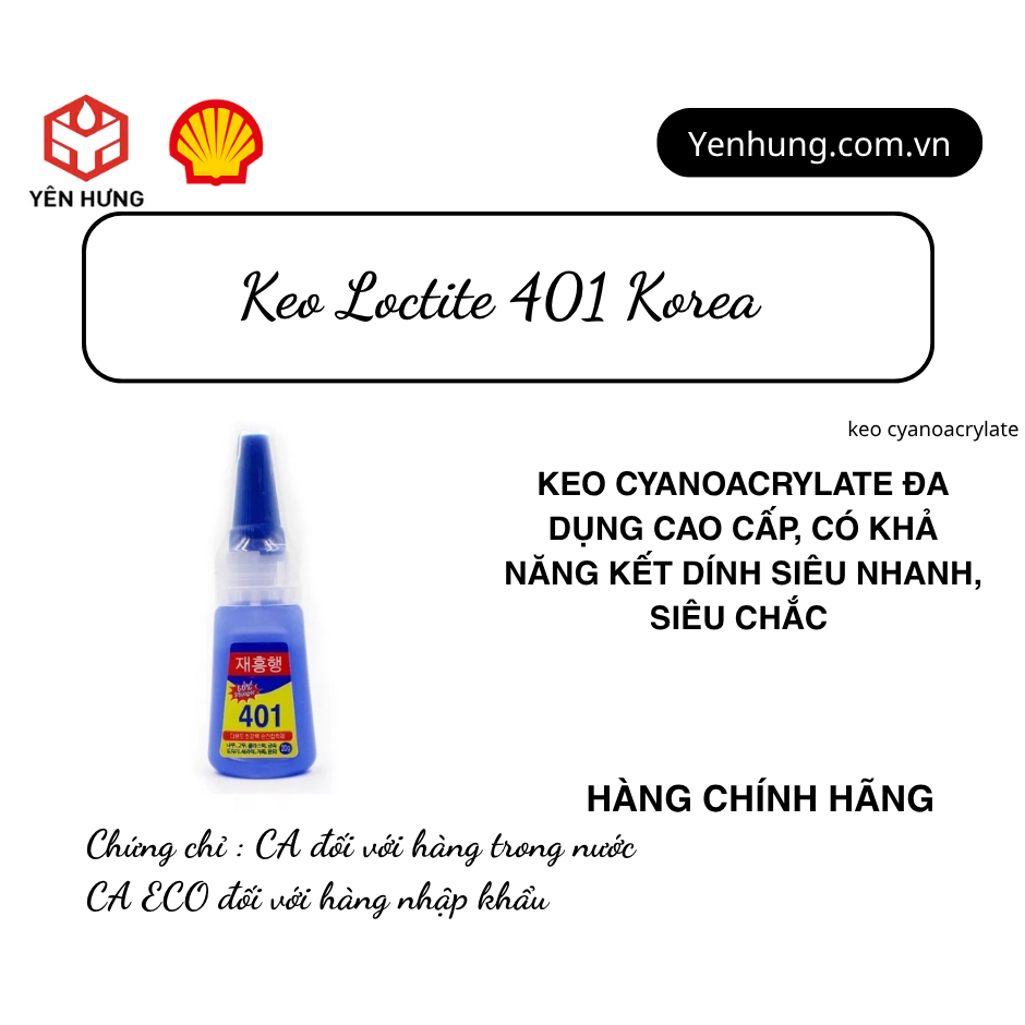Keo Loctite 401 Korea