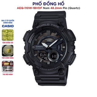 Đồng hồ nam dây nhựa casio chính hãng anh khuê aeq-110w-1bvdf