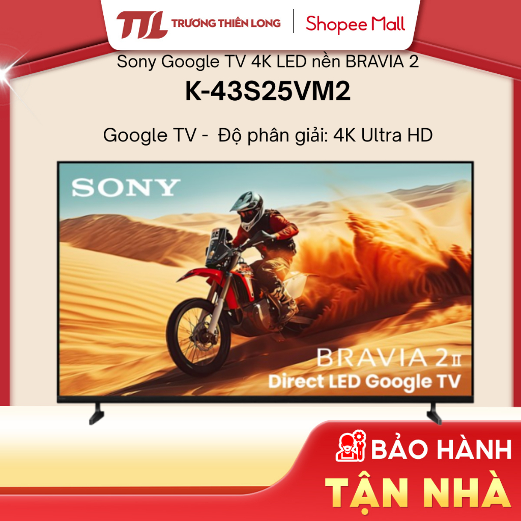K-43S25VM2 - Google Tivi Sony 4K 43 inch K-43S25VM2 - GIAO HÀNG CHÍNH HÃNG