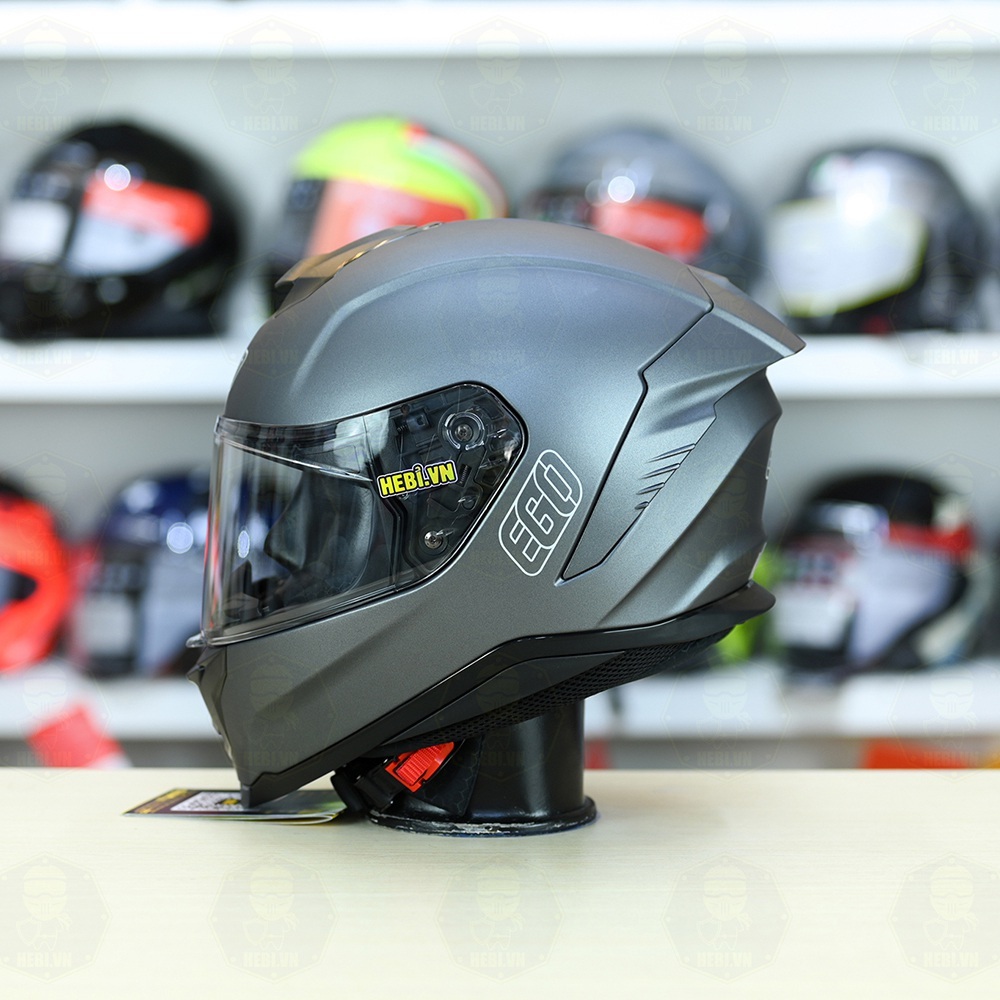 Mũ Fullface EGO E71 Xám Titanium Nhám