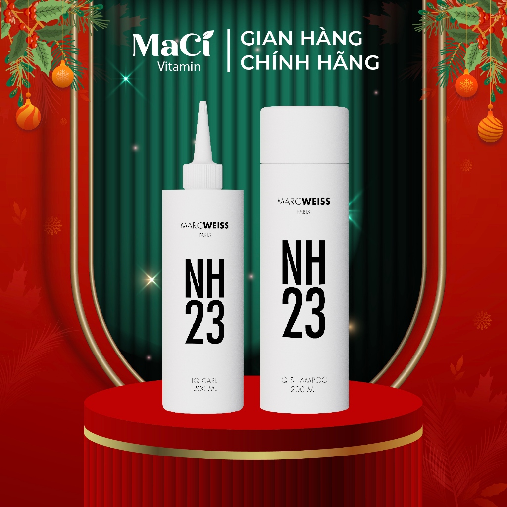 Bộ Dầu gội và Nước thần treatment NH23 IQ REPAIR KIT 200ml Phục Hồi Tóc Hư Tổn