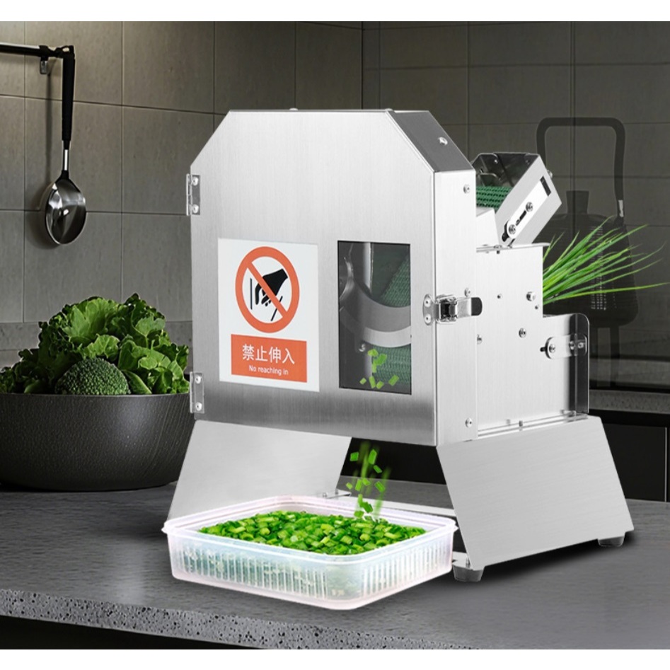 Máy thái rau củ quả băng tải tự động