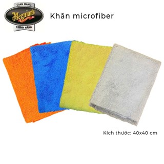 Meguiar's Khăn lau ô tô chuyên dụng được dệt từ sợi vải microfiber (4 màu) size 40 x 40 cm, KL40x40
