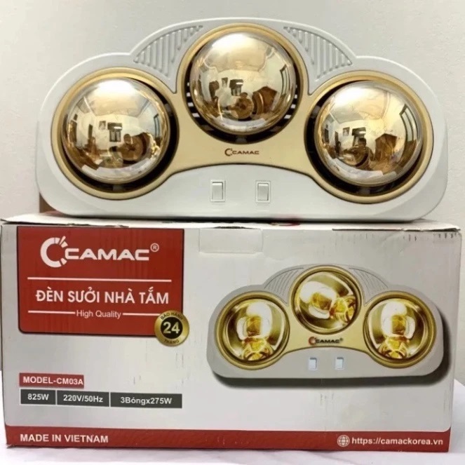 💥𝑴𝒊𝒆̂̃𝒏 𝑺𝒊́𝒑💥Đèn Sưởi Nhà Tắm CAMAC 2 Bóng Và 3 Bóng Hàng Chính Hãng