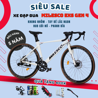  Xe Đạp Road Đua Milesco EXS và Touring Milesco EXT Khung Nhôm Dẹp - Có Cối Nổ- Mẫu mới 2025 