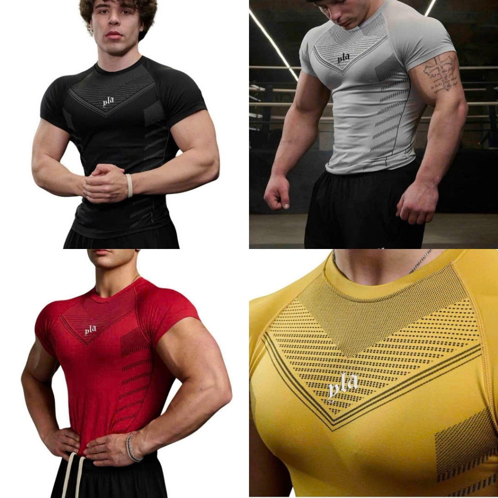 áo thun body youngla mới thun lạnh  form fit gymer sportmen wears