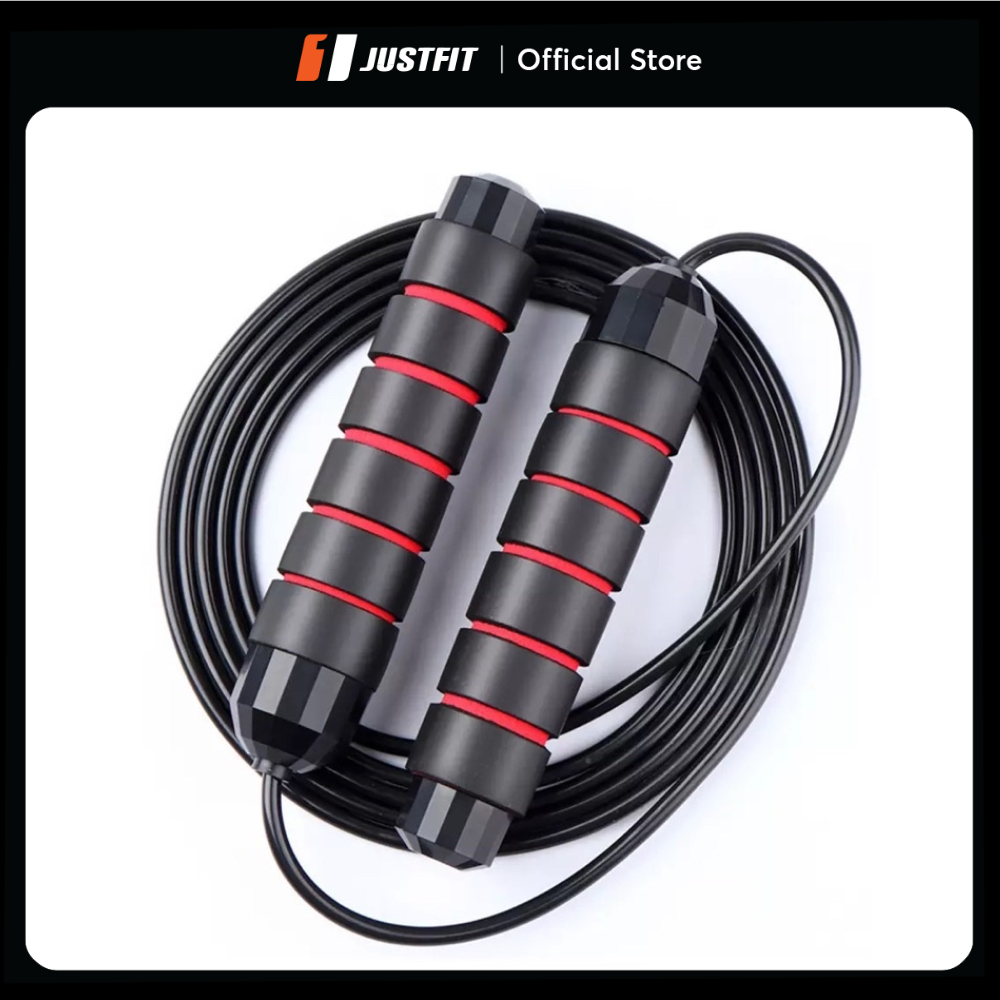 Dây nhảy có tạ JUSTFIT thể lực, giây nhảy dây giảm cân lõi thép cao cấp tập Gym tại nhà
