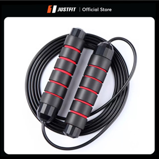 Dây nhảy có tạ JUSTFIT thể lực, giây nhảy dây giảm cân lõi thép cao cấp tập Gym tại nhà
