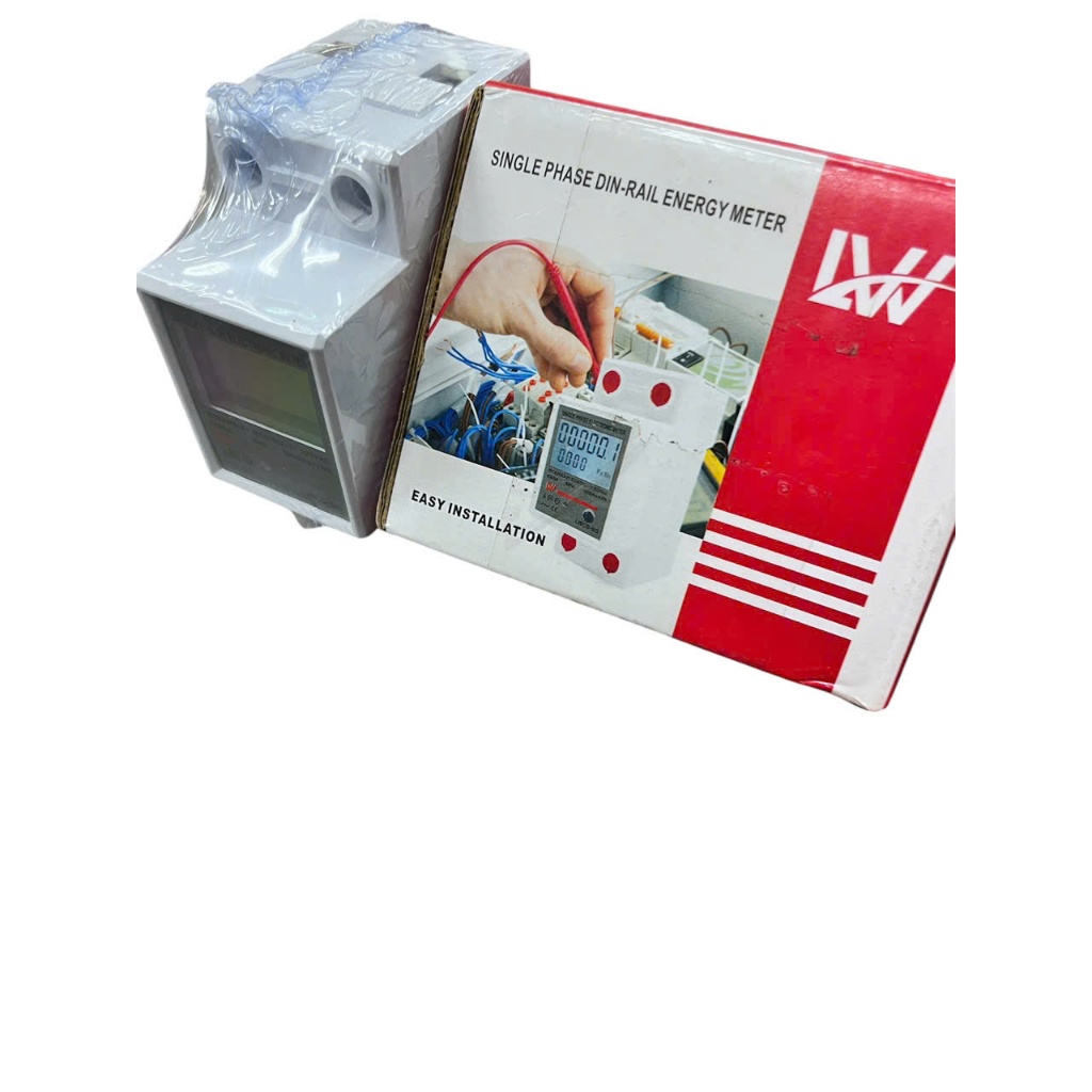 Đồng Hồ Điện Mini Công Tơ Điện Tử Mini Dùng Cho Gia Đình Phòng Trọ Theo Dõi Số Điện Độ Chính Xác Cao