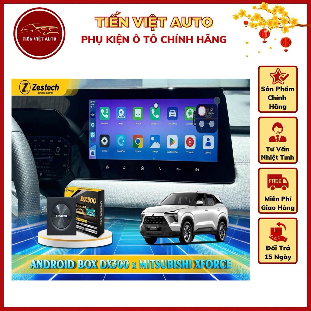 Android Box Ô Tô Zestech Dx300 Thế Hệ 2, Bản Cao Cấp Bảo Hành 5 Năm