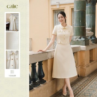   HNLV  Đầm giả set cổ sen chất liệu cao cấp mềm mại form basic thanh lịch thời trang thiết kế Calie VA498 