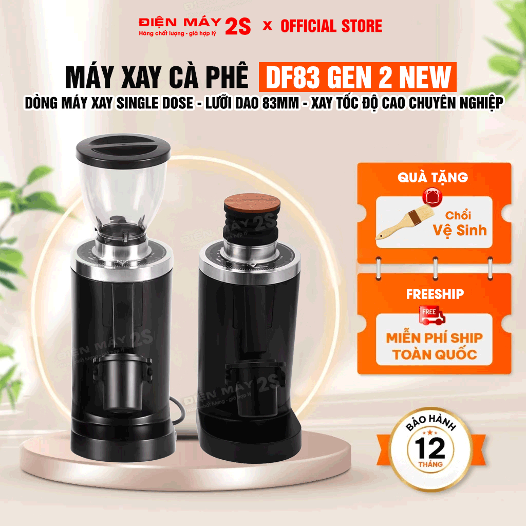 [HCM-Hàng sẵn] Máy Xay Cà Phê, Máy Xay Cà Phê Single Dose DF83 Gen 2 Mới Nhất 2025 - Lưỡi Dao 83mm -