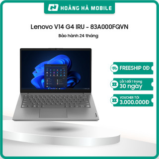  Laptop Lenovo V14 G4 IRU - 83A000FQVN  I5-13420H 16GB 512GB 14" FHD Win 11 Home  - Bảo hành 24 tháng Chính hãng 