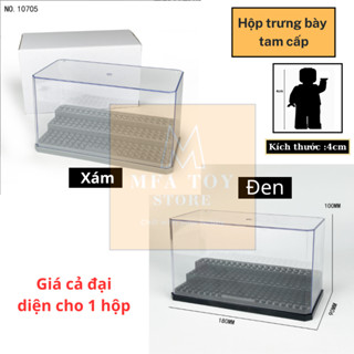  Đồ chơi lắp ráp swat army  mô hình đồ chơi - Hộp trưng bày tam cấp  KT 18x9x10.2cm  