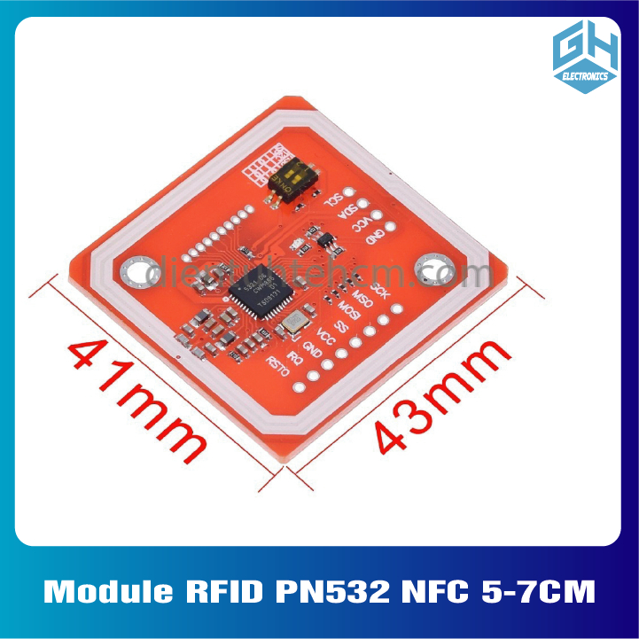 Mạch Module RFID PN532 NFC 5-7CM(Kích thước: 62 x 62mm)