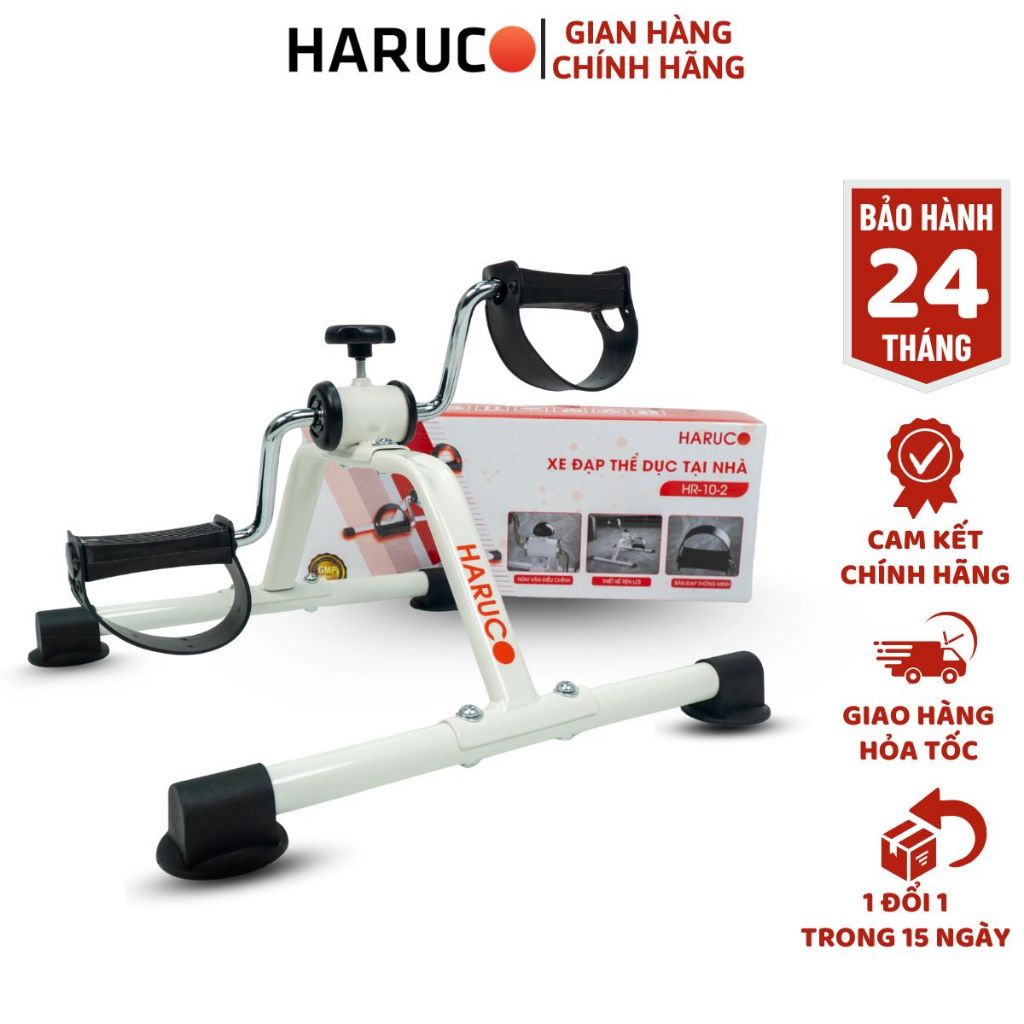 Xe Đạp Thể Dục Mini Haruco Tháo Lắp Tại Nhà, Văn Phòng Tập Tay Chân Cho Người Già Phục Hồi Chức Năng