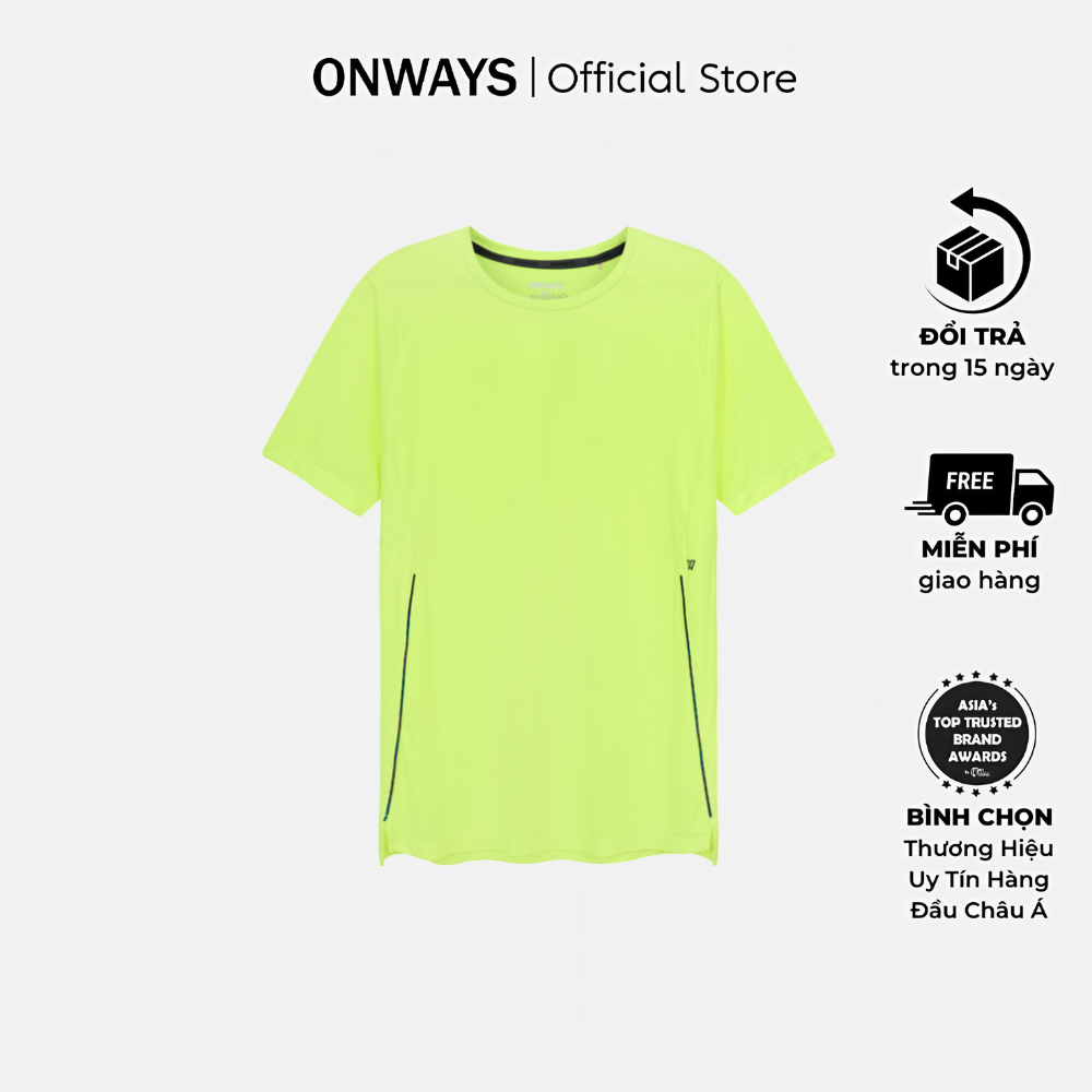 ONWAYS Áo Thun Thể Thao Nam Siêu Nhẹ, Thấm Hút Mồ Hôi, Kháng Khuẩn COSMO M4220