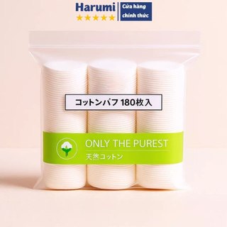  Bông Tẩy Trang Miniso Nhật Bản 100% Cotton Bông Tẩy Trang 180 Miếng Miniso Tròn Bông Tẩy Trang Miniso Miếng Tròn 