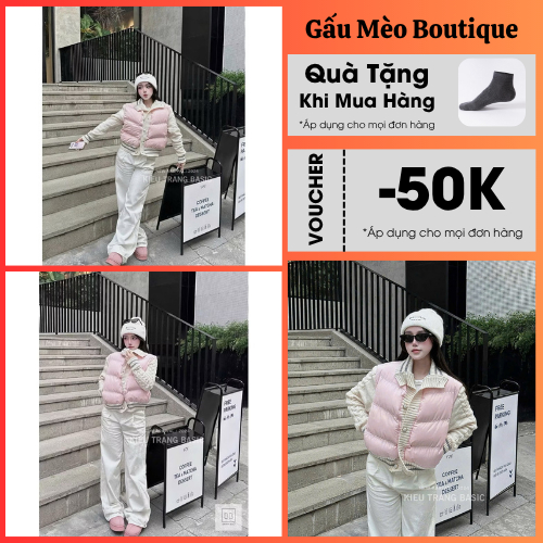 Áo Phao Nữ Dáng Ngắn 2026 Phối Len Lông Vũ Màu Hồng Thiết Kế Mỏng Nhẹ Phong Cách Cho Nàng Nhỏ Nhắn M