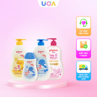 Sữa tắm gội toàn thân 2in1 Pigeon dịu nhẹ cho bé loại 200ml/700ml