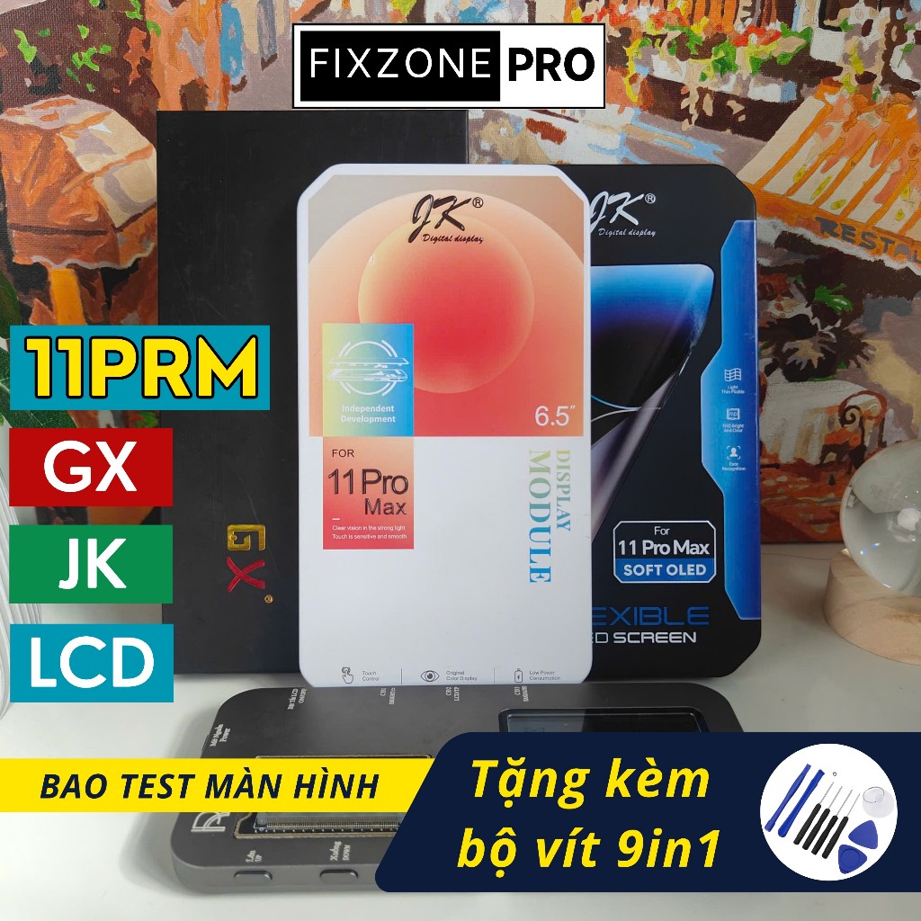 [Mã 11PRM] Bộ màn hình thay thế GX JK OLED LCD - Bao test màn hình tặng kèm bộ vít 9 món