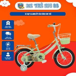  Xe đạp Xa.ming ốp xích HÌNH CON THỎ từ 1.5 đến 10 tuổi còi xe  không dây datbike quantum cổ xe đạp 