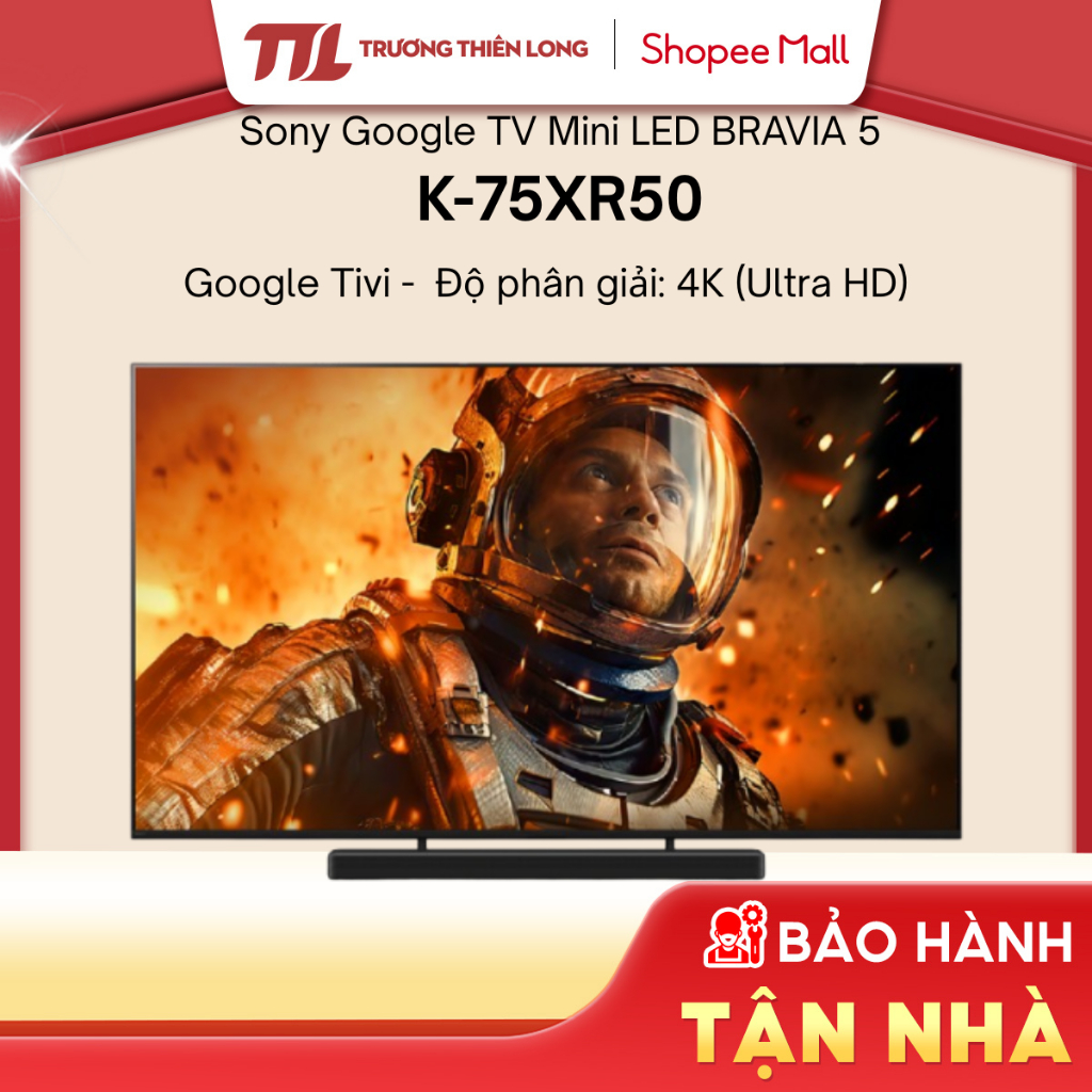 K-75XR50 | K-85XR50 - Google Tivi MiniLed Sony AI 4K | BRAVIA 5 [FREESHIP HCM][Miễn Phí Lắp Để Bàn H