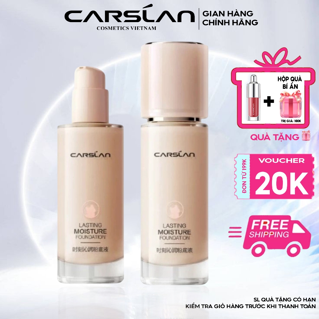 Kem nền kiềm dầu Carslan kiểm soát dầu che phủ hoàn hảo lớp nền mịn màng suốt 24h 30g